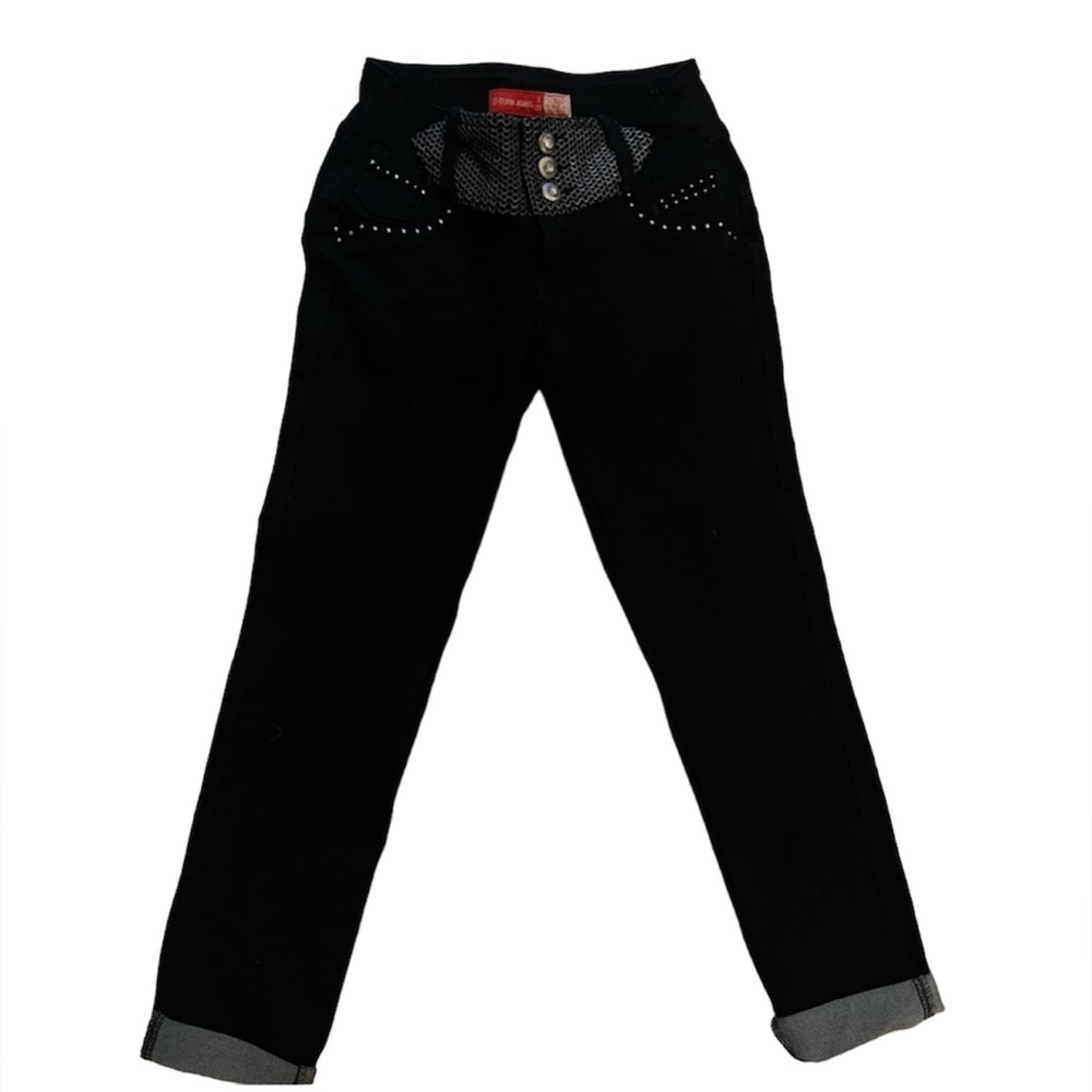 U-Turn Jeans Jeggings sz small sz Small 38 black juniors stretch black